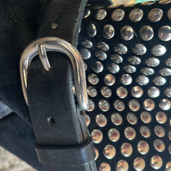 Isabel Marant suede leather studded rocker ankle boots 7.5 RARE fall boots 38 - Picture 5 of 6